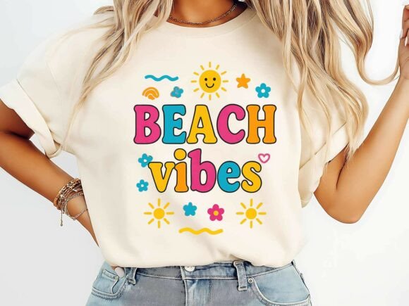 Beach Vibes T-Shirt Design: Your Summer Sunshine Solution
