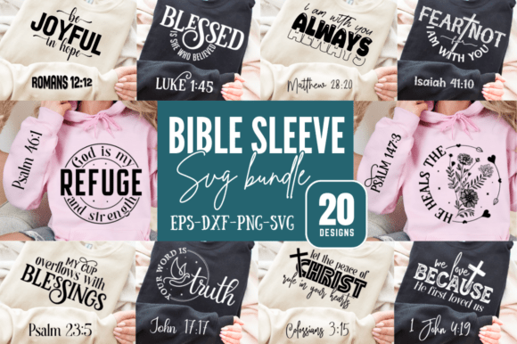 Bible Faith Sleeve SVG Bundle: Crafting Meaningful Wearable Art