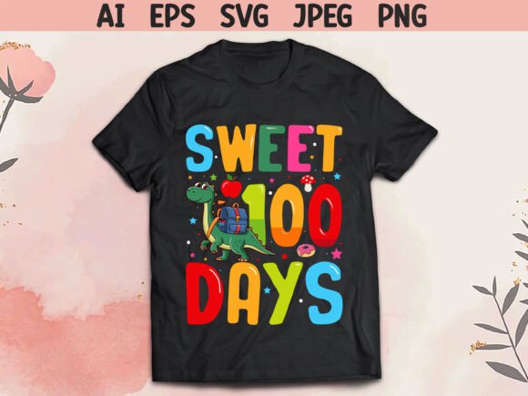 Celebrate the 100th Day of School with Vibrant T-shirt Designs