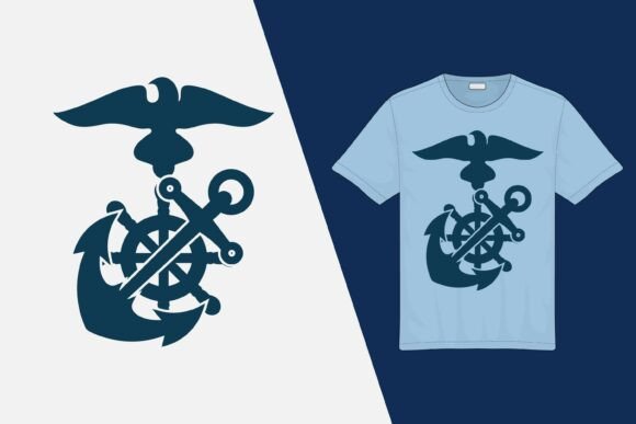 Commanding Attention: The Marine Navy Symbol T-Shirt Design