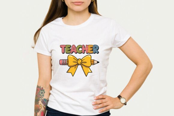 Embrace Whimsical Style: The Boho Teacher Coquette PNG Design