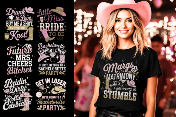 Unleash Your Creativity with Bachelorette Party Design PNGs